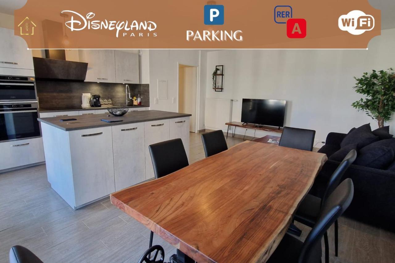 Appartement Chic Gold - 5Min Disneyland Serris Eksteriør bilde